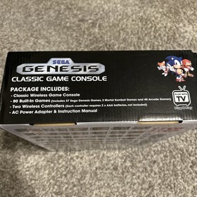 sega genesis classic game console 80 games,2 Wireless Controllers, Open Box 