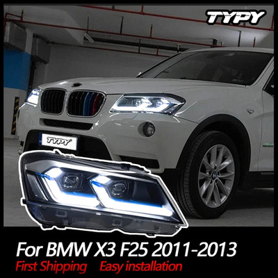  2011-2013 BMW X3 F25 LED DRL PROJETOR HEADLIGHT HEAD LAMP UNIT UPGRADE SET