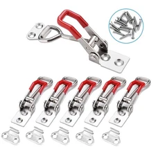 6-Pack 4001 330Lbs Holding Capacity Adjustable Toggle Latch Clamp Smoker Latch