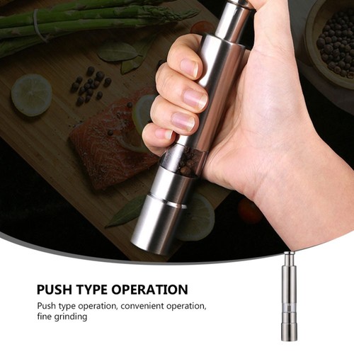 Black Pepper Grinder Manual Press Type Grinding Tool Handheld Mill - Picture 8 of 12