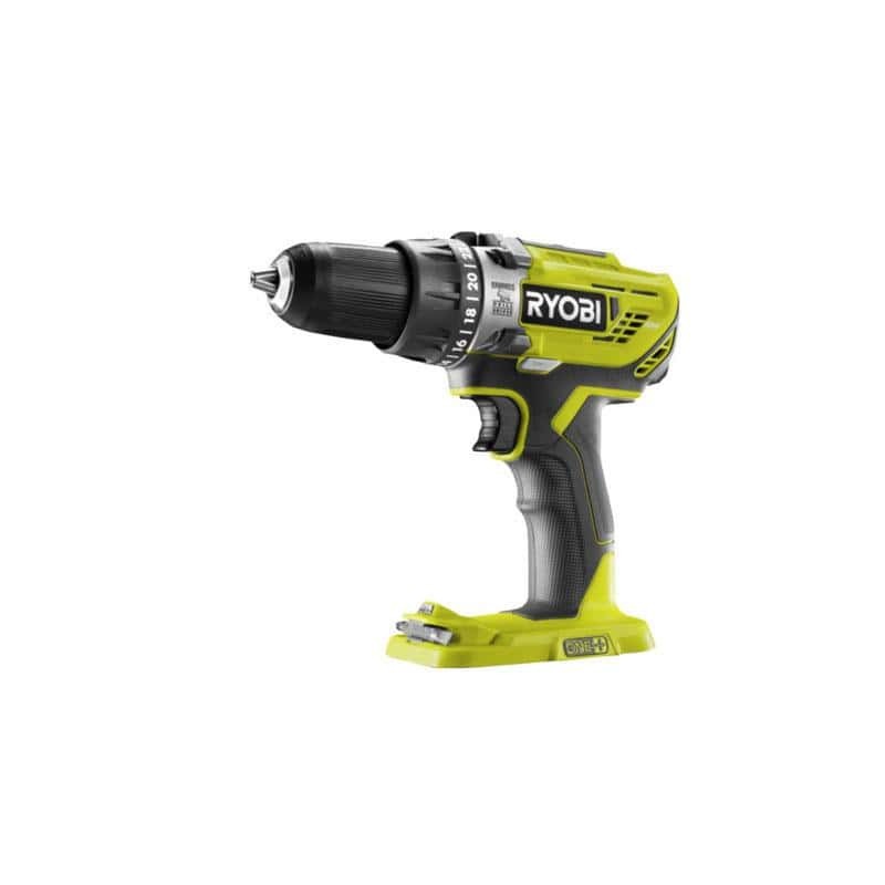 Perceuse à percussion RYOBI 18V sans fil pour perçage béton et bois