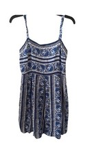 Loft Dress Size 4 Blue And White Lined