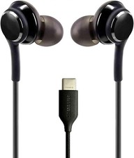 USB-C Stereo Headphones with Microphone for Samsung Galaxy S21 Ultra Hi-Fi Sound