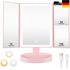 Auxmir Schminkspiegel mit Beleuchtung 10X 5X 1X USB