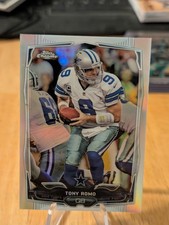 TONY ROMO 2014 Topps Chrome Football SILVER REFRACTOR #77 Dallas Cowboys 