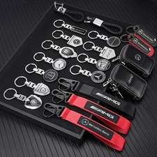 Mercedes AMG Schlüsselanhänger Metall Leder C200 C260 C300 W108 W124 W126