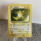 Pokémon TCG Raichu Holo Unlimited Rare Card 14/102 Base Set 1999 WOTC LP/NM