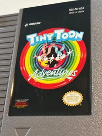 TINY TOON ADVENTURES  1985 Nintendo  NES Cartridge  & ManualTESTED WORKING