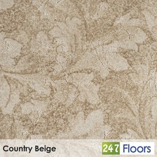 Country Beige 39 California Dreams Carpet Patterned Cut & Loop Pile Lounge 4m