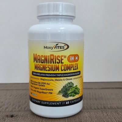 MoxyVites MagniRise  AM Magnesium Complex Blend Formula 60 Capsules