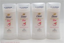 LOT OF 4 Dove Beauty Aluminum Free Deodorant Stick Dragon Fruit  Coconut Cream