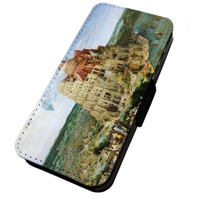 Bedruckte Klapp Handyhülle iPhone, Samsung & Huawei Tower Babel Bruegel der Ältere