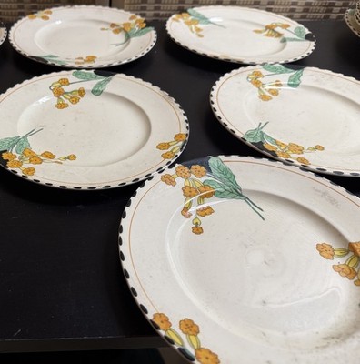 希少 Burleigh Ware Burgess&Leigh プレート 海外 Burleigh Ware Zenith Meadowland Dinner Plates, by Burgess & Leigh