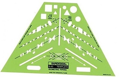  Template, 1 Each (R43) Isometric Piping