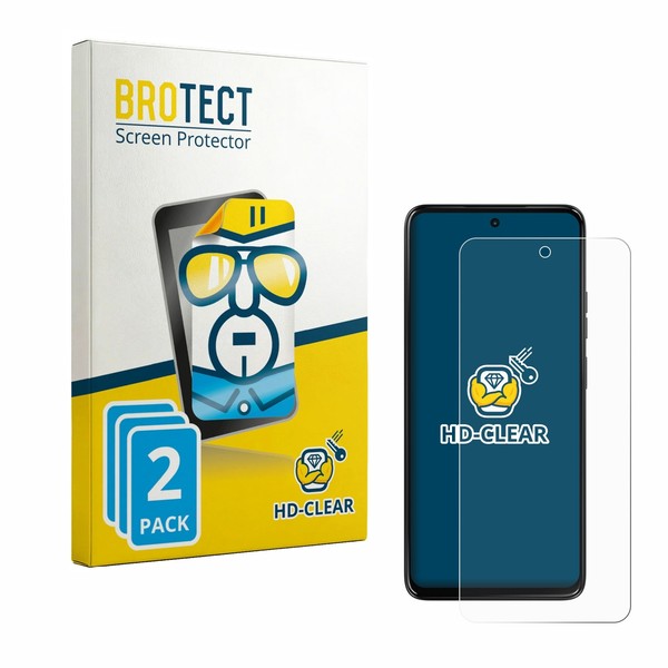 2X Motorola Moto G47 Displayschutzfolie Transparent-image