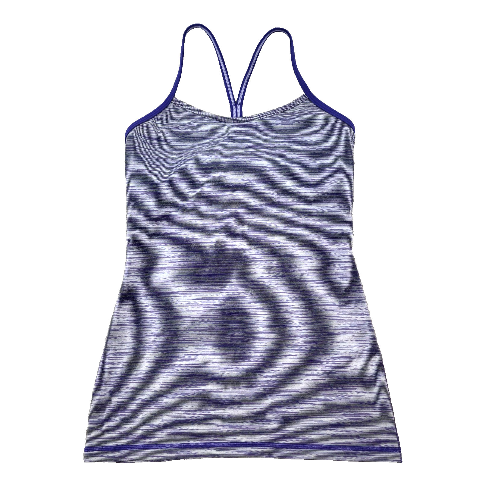 Lululemon Womens Tank Top Size 6 Purple Design Racerback Athletic Yoga Exercise