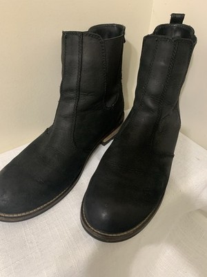 Kodiak Alma Black Leather Chelsea Ankle Waterproof Pull On Boots Women's Sz9