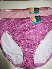 Vanity Fair 2-Pair Illumination HI-CUT brief Poly nylon 13108 Rose Pink  10/3XL