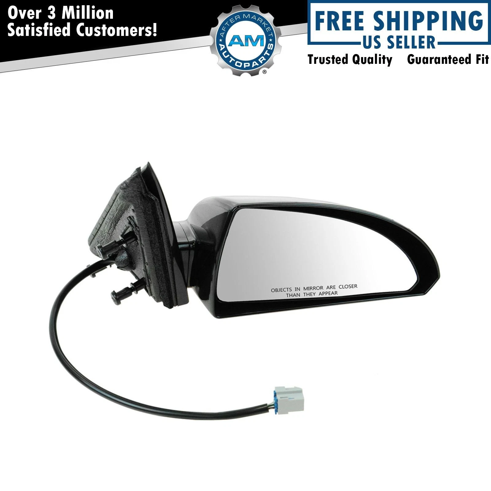 TRQ Right Passenger Side View Mirror For 2006-2013 Chevrolet Impala