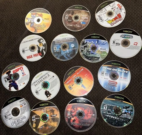 Original Xbox Games Lot Bundle Of 15 Action Games , Max Payne DOA Halo Tested