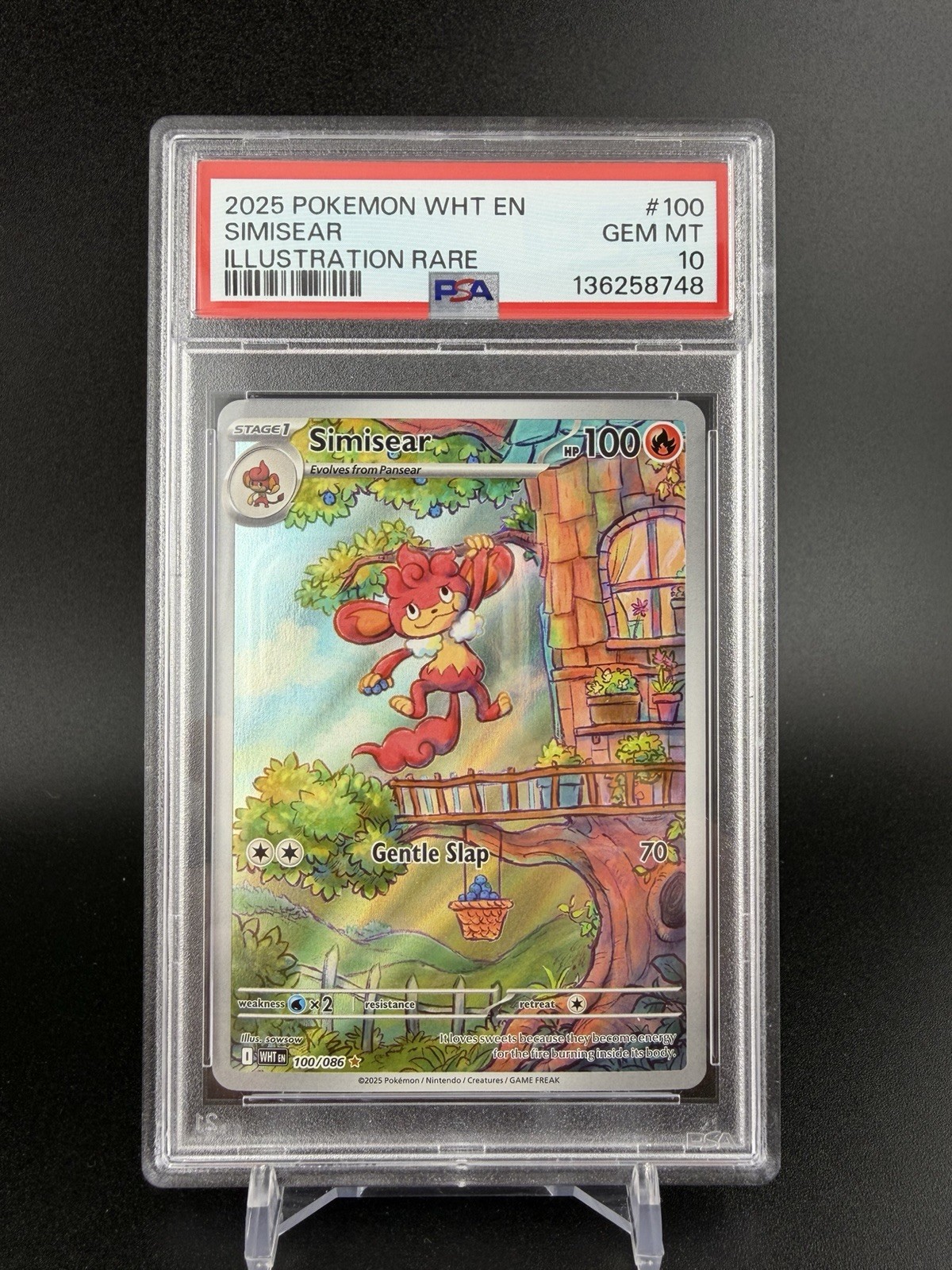 Simisear 100/086 Sv: White Flare Holo PSA 10