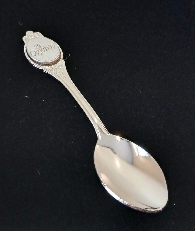 Vintage Oglebay Resort Silver-Plated Collectible Souvenir Spoon  11.2g  9.5cm