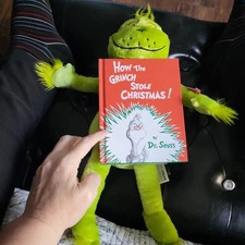 NWT Kohl's Cares The Grinch  16" Grinch w/book  sealed Retired 2019