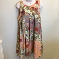 Anthropologie Preeti Kapoor Women's Tesanee Floral Sleeveless Swing Dress Size S