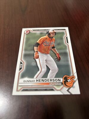 2021 Bowman Draft Gunnar Henderson Baltimore Orioles #BD-175 *Mint