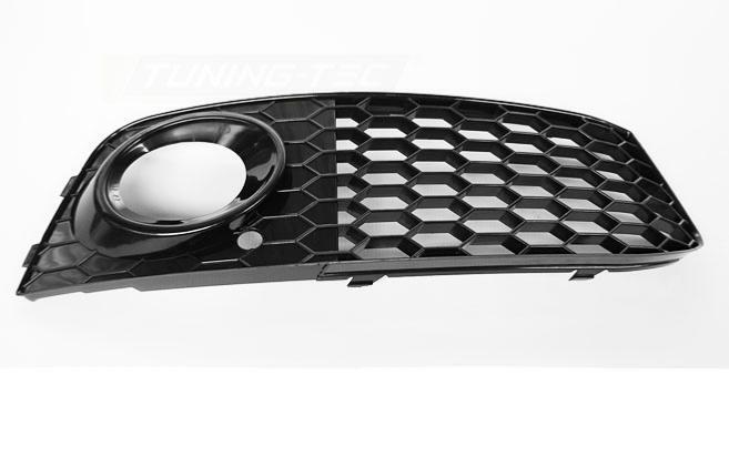 Grille antibrouillard Audi A4 B8 2008-2011 noire en plastique ABS - 4