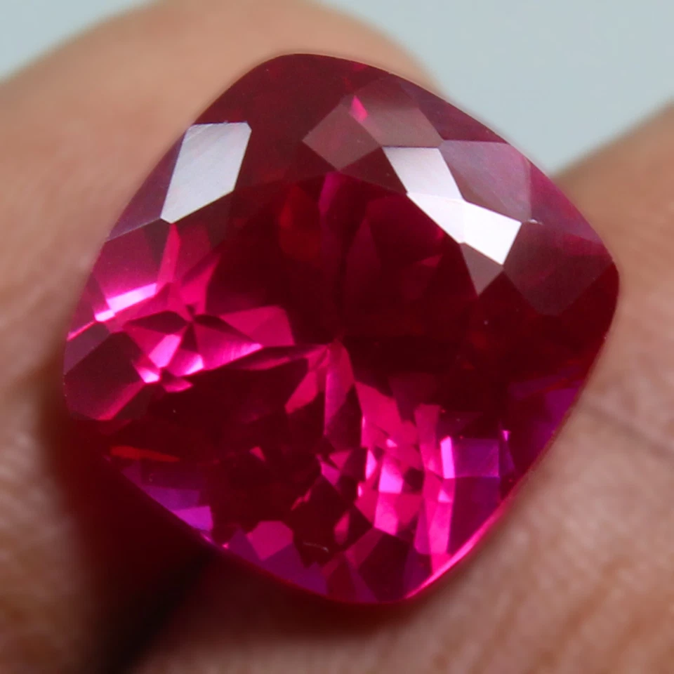 Natural 13.30 Ct Certified UTAH Bixbite Red Beryl 13x13 Cushion Unheated Gems - Image 2 of 4