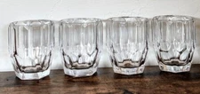 La Rochere CITY Lead Crystal Double Old Fashion Lowball Tumblers **MINT ***4pc