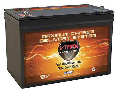 VMAX MR127 for Maxon power boat trolling motor marine deep cycle battery