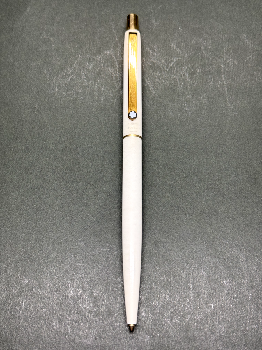 MONTBLANC Noblesse Slimline White GT Vintage Pusher-Knock