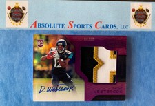 2017 Certified Purple DEDE WESTBROOK RC | 3clr Jersey | Auto | Ssp # /10 Javuars