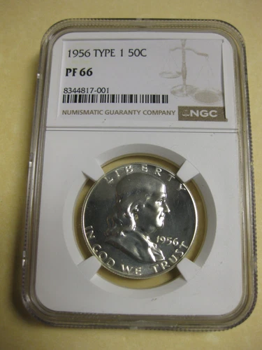 1956 Proof Franklin Half Dollar NGC PF 66 type 1  #17-001