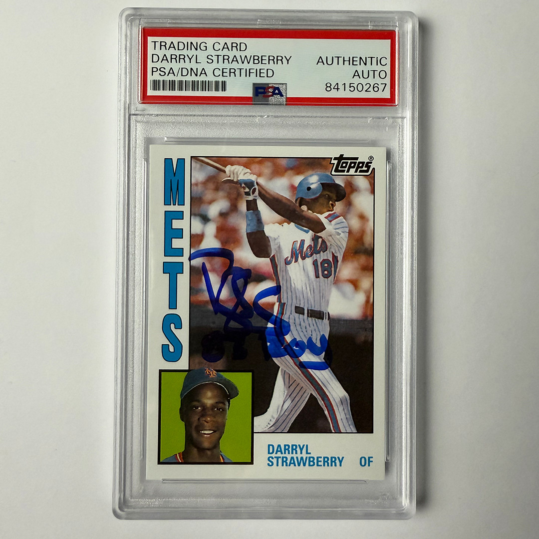 Darryl Strawberry Signed 2010 Topps Cards Your Mom Threw Out PSA Auto Auth 83 RO