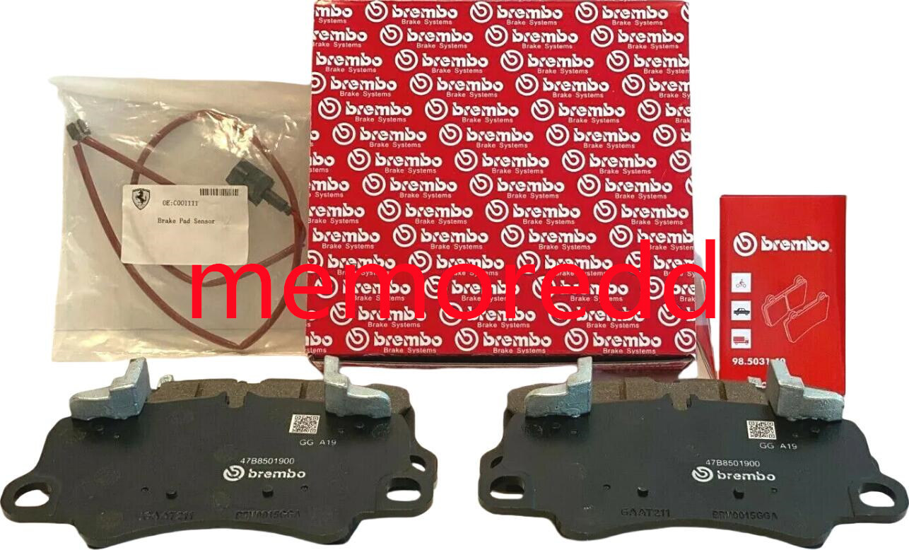 🚀🗺 Ferrari 488 Front Brake Pad Kit With Wear Sensors 70003278