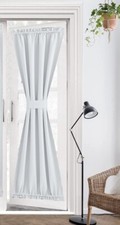 ZHhan Single 1 FRENCH DOOR Sidelight Privacy CURTAIN Greyish White 66 x 173 NEW