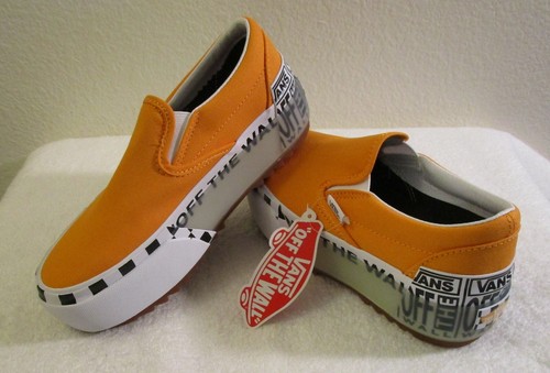 orange platform vans