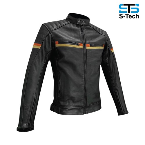 Chaqueta Moto en la Piel para Hombre ST 1780 Trax Custom Vintage & Café Race