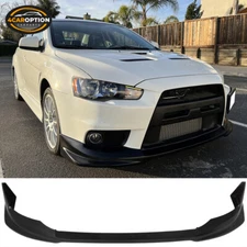Fits 08-15 Mitsubishi Lancer Evolution X VR Style Front Bumper Lip Spoiler
