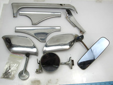 1954 Ford Crestline Original Parts Rearview Mirror Gravel Guard Keyhole Lot 1954 Ford Crestline Original Parts Rearview Mirror Gravel Guard Keyhole Lot