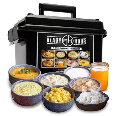 1-Week Emergency Food Supply Tactical Ammo Can 25-year Shelf Life - MADE in USA