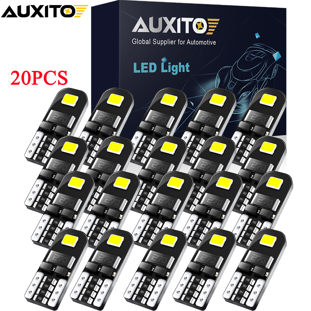 10PCS Super T10/194/W5W White 2835 License LED Plate Interior Bulb Light 6000K E - Foto 6
