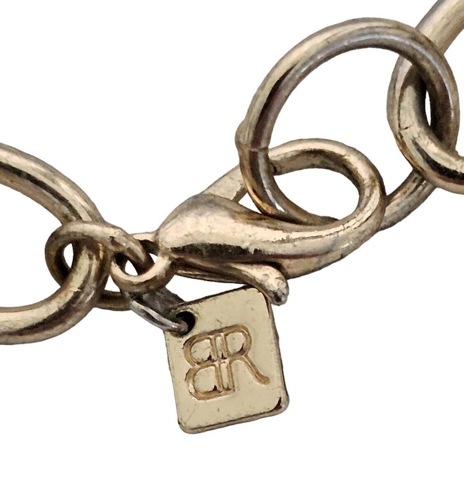 Banana Republic Gold tone & Ivory Resin Double Chain Necklace 18" - Image 4 of 4