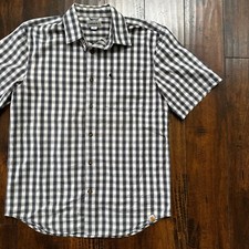 Carhartt Mens Plaid Relaxed Fit Short Sleeve Button Down Work Shirt Size M VTG