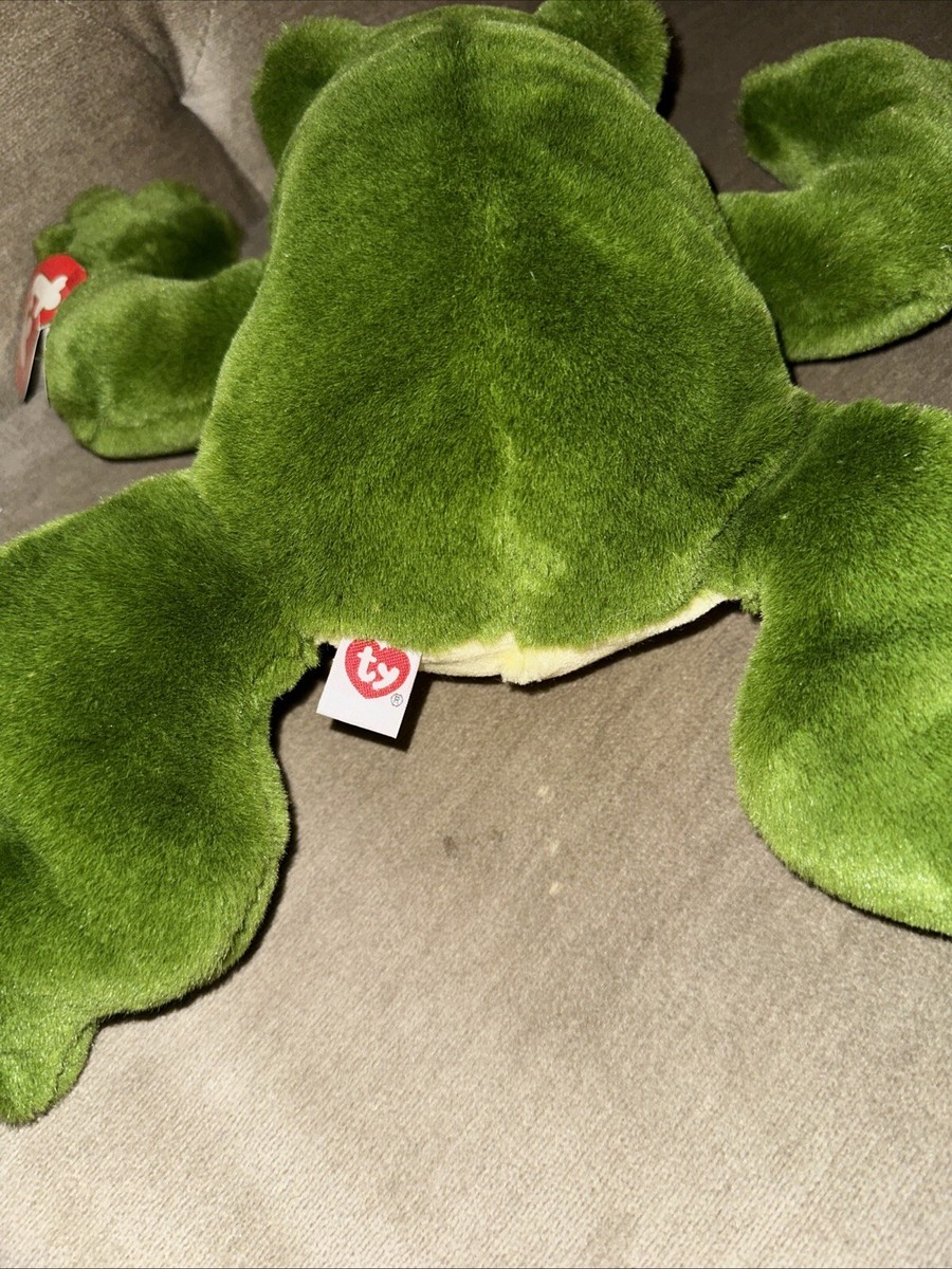 Ty 1st Gen 1991 Freddie Green Frog Stuffed Animal Makes Croaking