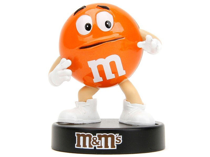 JADA M&M's オレンジ & 2007 Jeep Wrangler Jada 1:24 Orange M&M's Figure & 2007 Jeep Wrangler Diecast