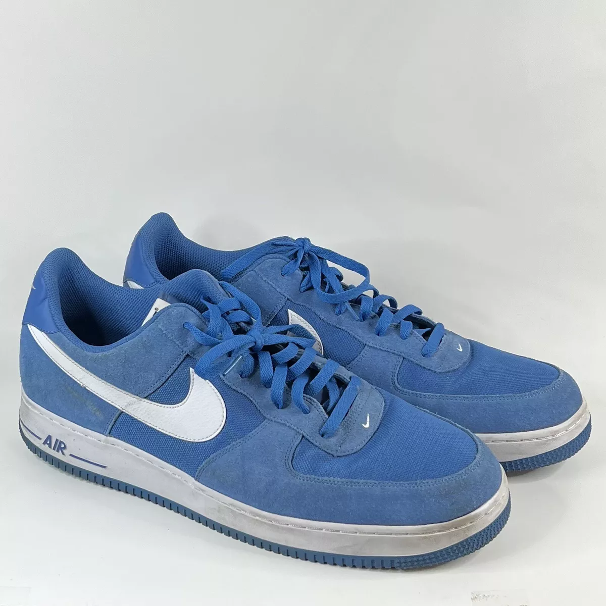 Nike Air Force 1 STAR BLUE Sneakers Mens Size 18 Blue White Lace